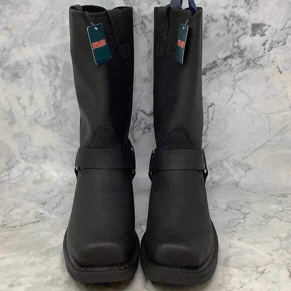 Durango Black Leather Men's Boots - Picture 2 of 12